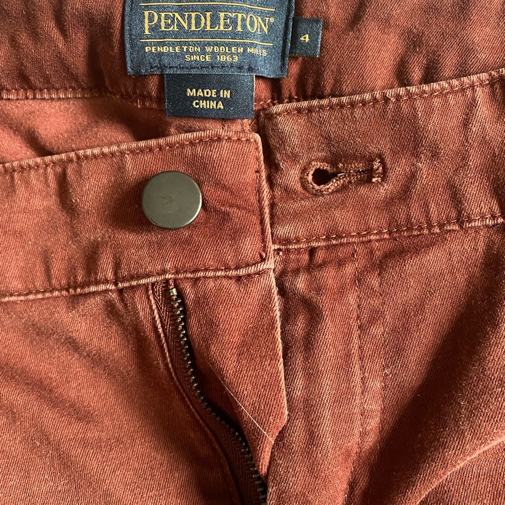 Pendleton Rust Brown Stretch Denim - Straight Leg - image 3